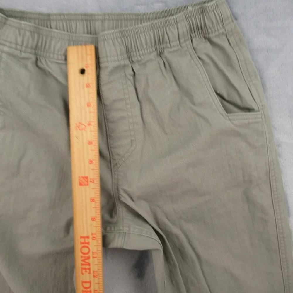 Black Diamond Mens S Dirtbag Climbing Pants Sage Green Elastic Waist Stretch